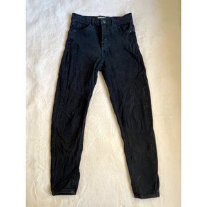 Topshop Jaime Moto Skinny Jeans in Black | Size: 28W x 30L